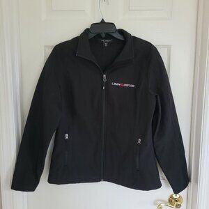 Coal Harbour Womens Full Zip Soft Shell Jacket Black Size M Lean Sensei Logo